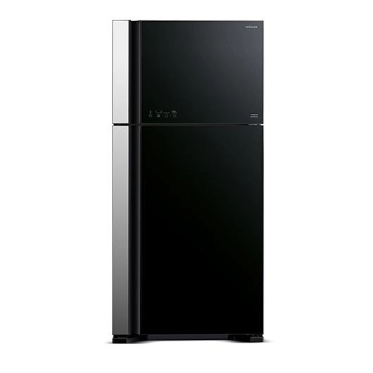 Hitachi 601L Big 2 Glass Refrigerator - R-VG690P7PB-KD-GBK
