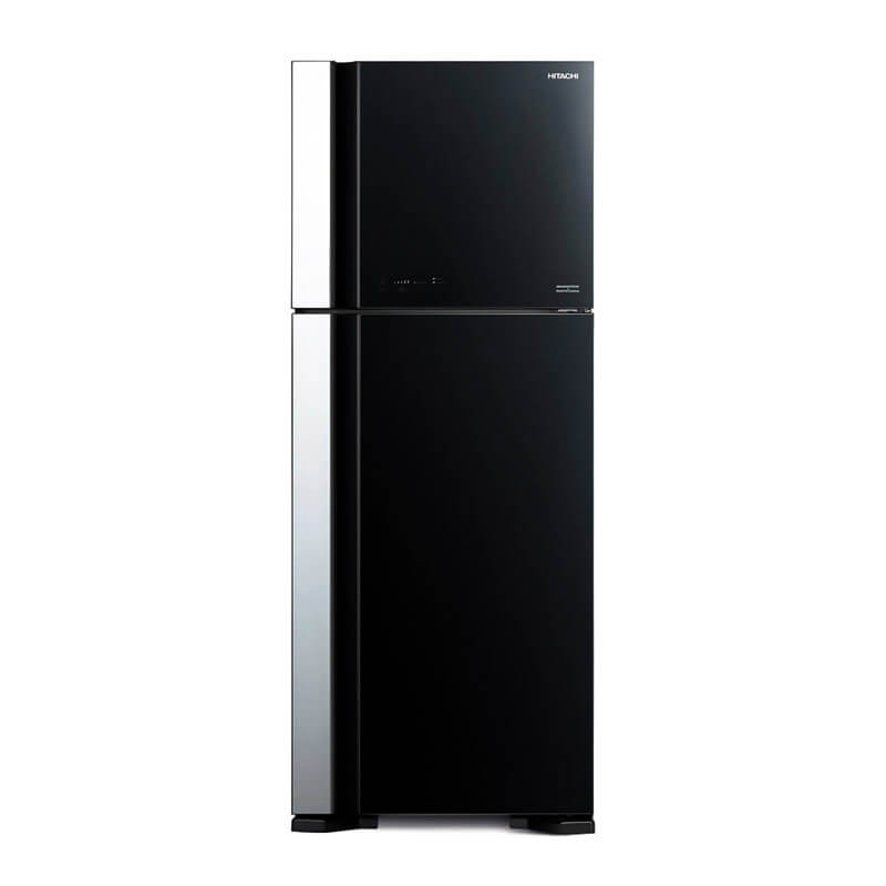 Hitachi 489L Big 2 Glass Refrigerator - R-VG560P7PB-KD-GBK